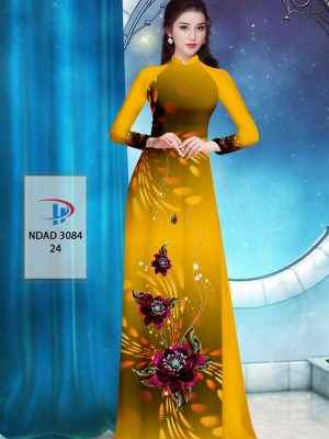Vải Áo Dài Hoa In 3D AD NDAD3084 39